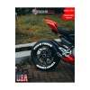 Motosiklet Ve Otomobil Lastik Yazısı Sticker Arma 4 Adet 2.5 Cm