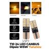 T10 Dipsiz W5w Canbus 24 Ledli Turuncu Park Plaka Ampulü (2 ADET)