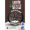 Dunlop Motosiklet Ve Otomobil Araç 3d Oto Lastik Yazısı Sticker Arma Seti – 8 Adet