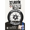 Competus Motosiklet Ve Otomobil Araç 3d Oto Lastik Yazısı Sticker Arma Seti – 8 Adet