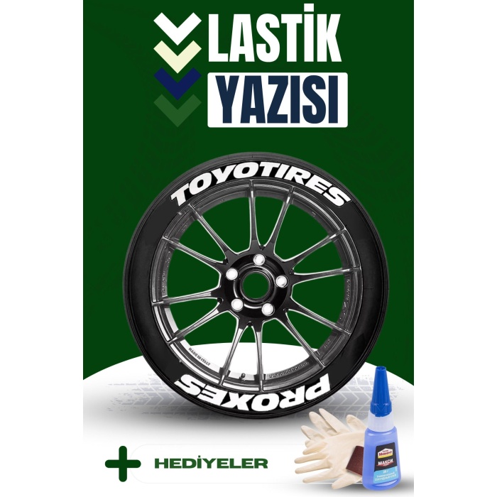 Toyo Tires Proxes Motosiklet Ve Otomobil Araç 3d Oto Lastik Yazısı Sticker Arma Seti – 8 Adet