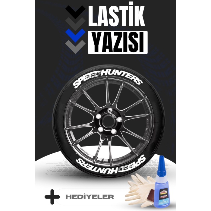 Speed Hunters Motosiklet Ve Otomobil Araç 3d Oto Lastik Yazısı Sticker Arma Seti – 8 Adet