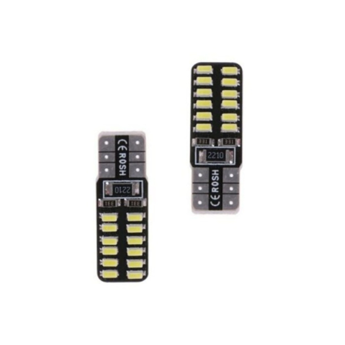 T10 Dipsiz W5w 24 Led Beyaz Park Ampulü 2adet Güçlü Işık