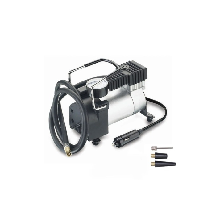 Profesyonel Metal Gövde Tek Piston Oto Araç Hava Kompresörü 12v-13,5v Lastik Şişirme Kiti