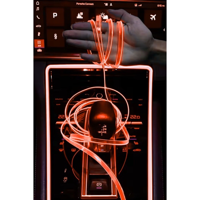 Turuncu Araç Içi Torpido Ledi Neon Led Şerit – 2 Metre Turuncu Işık (12V)