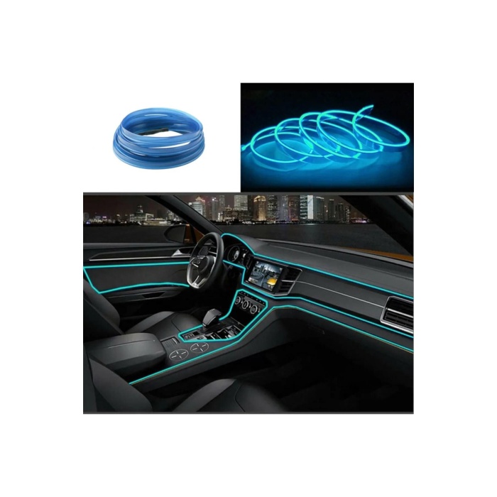 Araç İçi Neon Ledi İp Led Torpido Ledi 2 Metre Neon Led