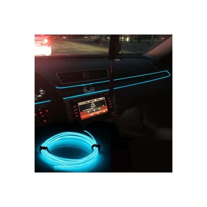 Araç İçi Neon Ledi İp Led Torpido Ledi 2 Metre Neon Led