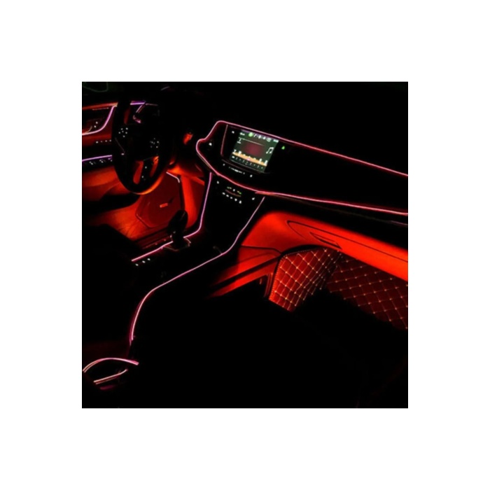 Araç İçi Neon Ledi İp Led Torpido Ledi 2 Metre Neon Led