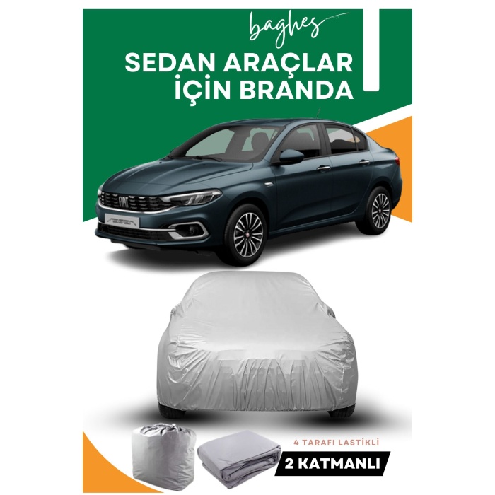 Sedan Araçlara Uyumlu Premium Kalite Oto Araba Brandası - Örtüsü SD4