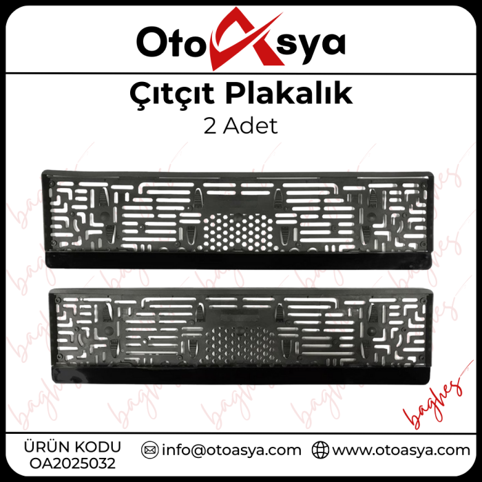 Çıtçıt Plakalık 2 Adet Takım