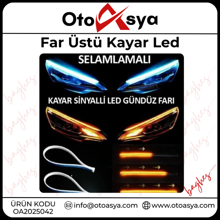 Far Üstü Kayar Led 60 cm