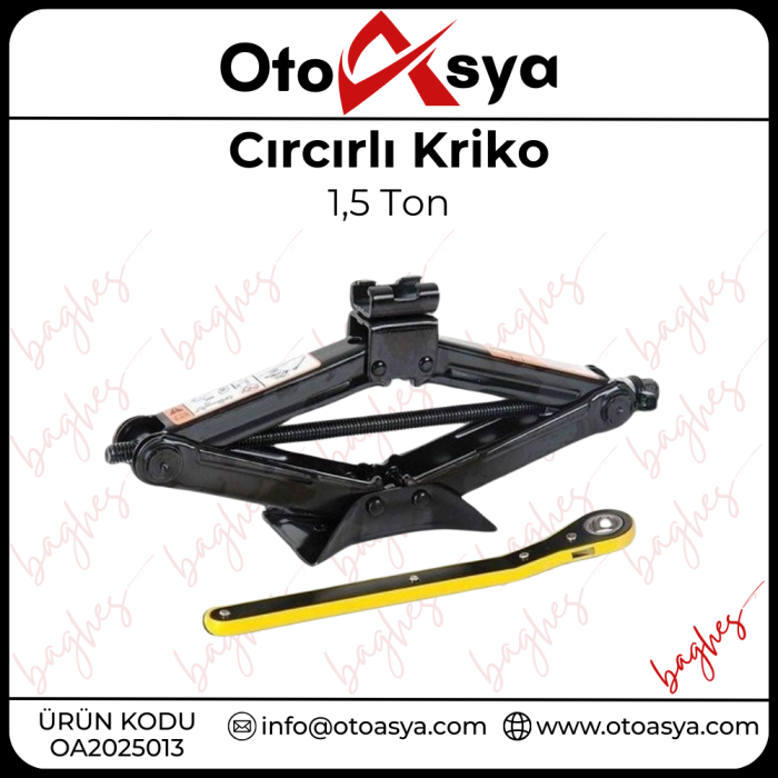 Cırcırlı Kriko 1,5 Ton