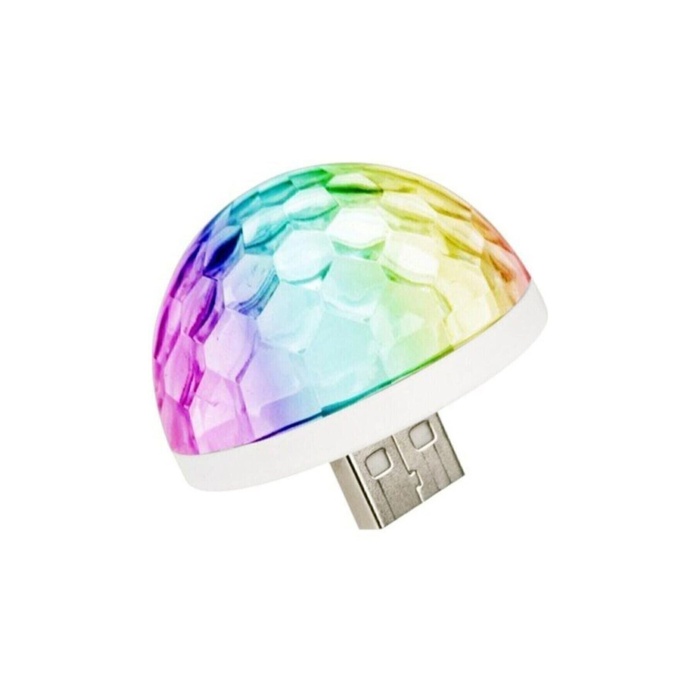 Genel Markalar Araç Içi Oto Araba Disko Topu Sese Duyarlı Led Usb Led Lamba Disko