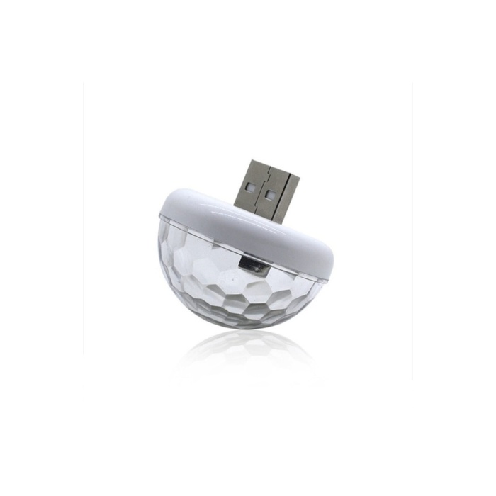 Müziğe Ve Sese Duyarlı Usb Girişli Araç Içi - Mini Disko Topu Parti