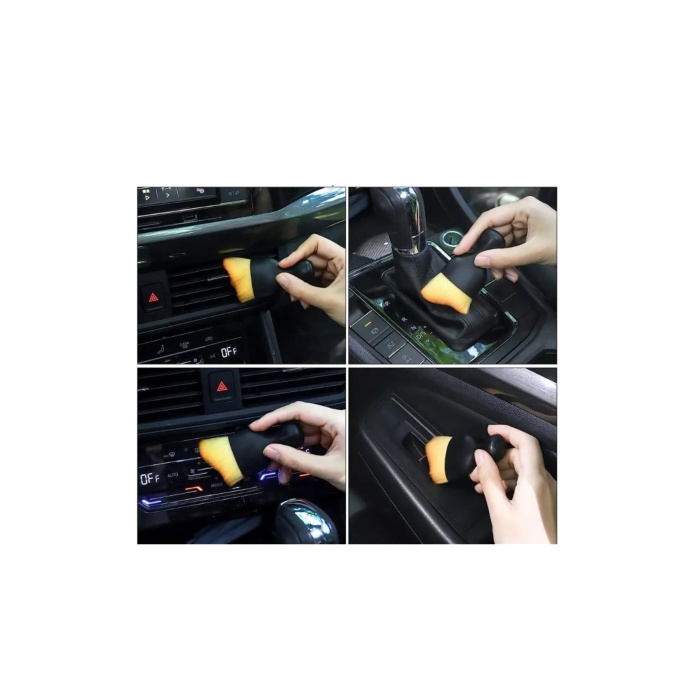 Araba Fırça Araba İç Temizleme Fırçası Tasarım Yumuşak Kıl Fırça Kutulu Geniş Model KORUMA KAPLI