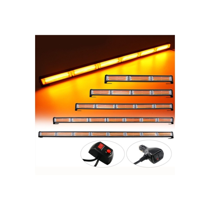 Off Road Led Bar 90cm Sarı Sarı Cob Led Çakarlı Led Bar 6 Ledli