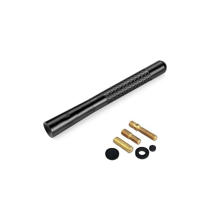 Renault Megane 2 Hb Uyumlu Karbon Fiber Oto Radyo Anteni Çubuk Anten 12 Cm