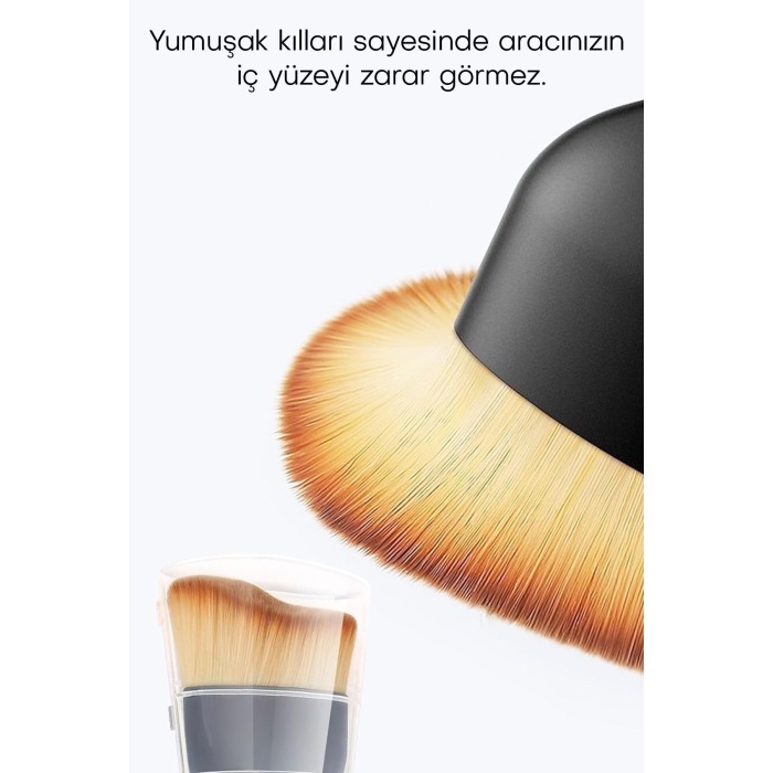 Yumuşak Kıllı Araç İçi Detay Toz Temizleme Fırçası KORUMA KAPLI