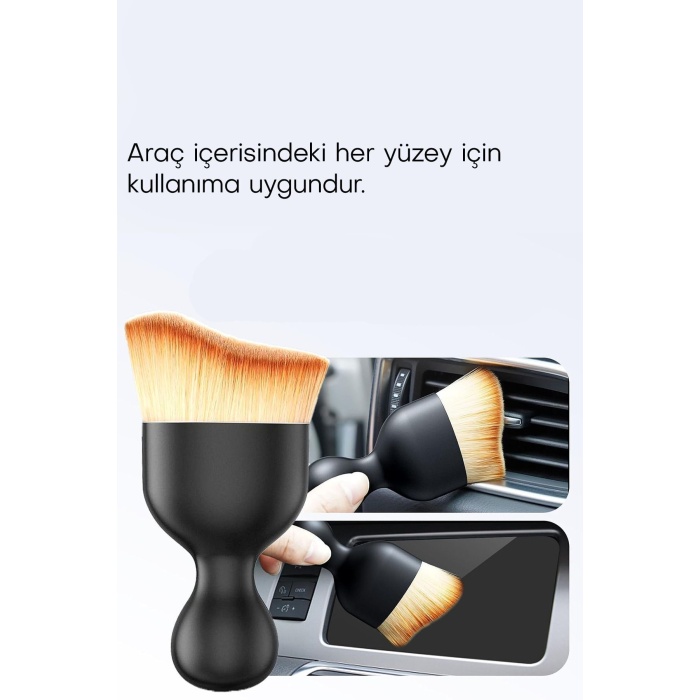Yumuşak Kıllı Araç İçi Detay Toz Temizleme Fırçası KORUMA KAPLI