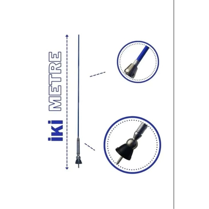 Trabzon Anten Offroad Anten 2 Metre Tofaş Anten Mavi