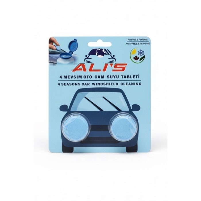 Oto Cam Suyu Temizleme ve Antifriz Tableti 20 Gr | Kir, Yağ ve Böcek Kalıntısı Çözücü