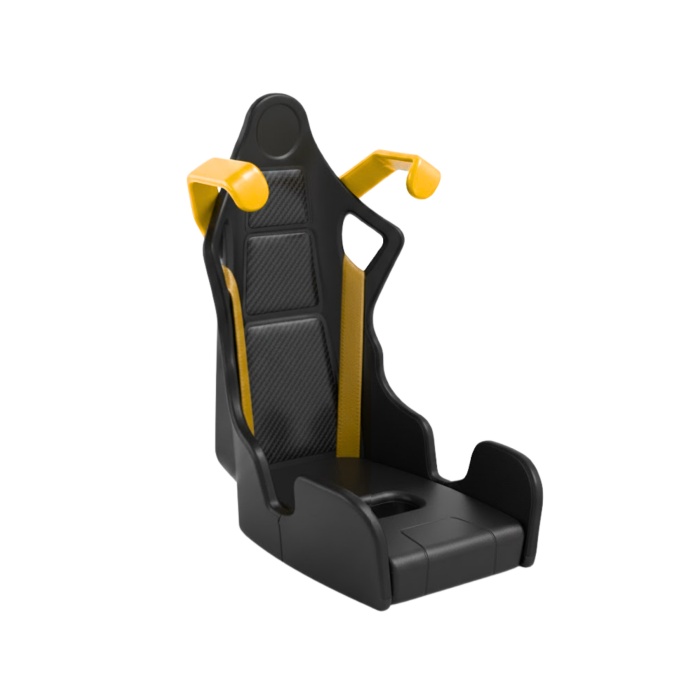 Profesyonel Yarış Koltuğu Tasarımlı Telefon Tutucu | Havalandırma Izgarasına Geçmeli Araç Tutucu