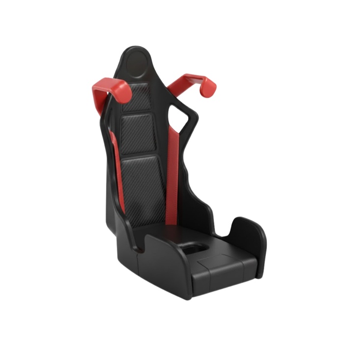 Profesyonel Yarış Koltuğu Tasarımlı Telefon Tutucu | Havalandırma Izgarasına Geçmeli Araç Tutucu