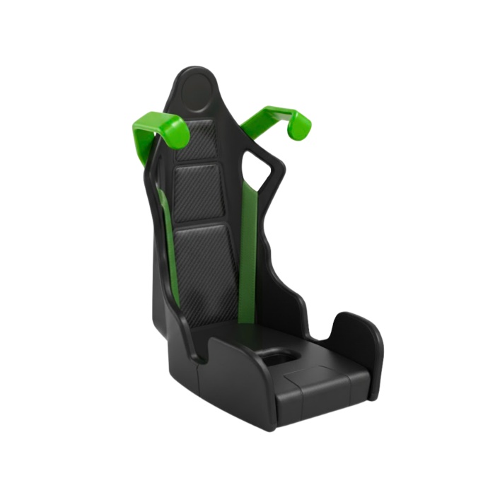 Profesyonel Yarış Koltuğu Tasarımlı Telefon Tutucu | Havalandırma Izgarasına Geçmeli Araç Tutucu