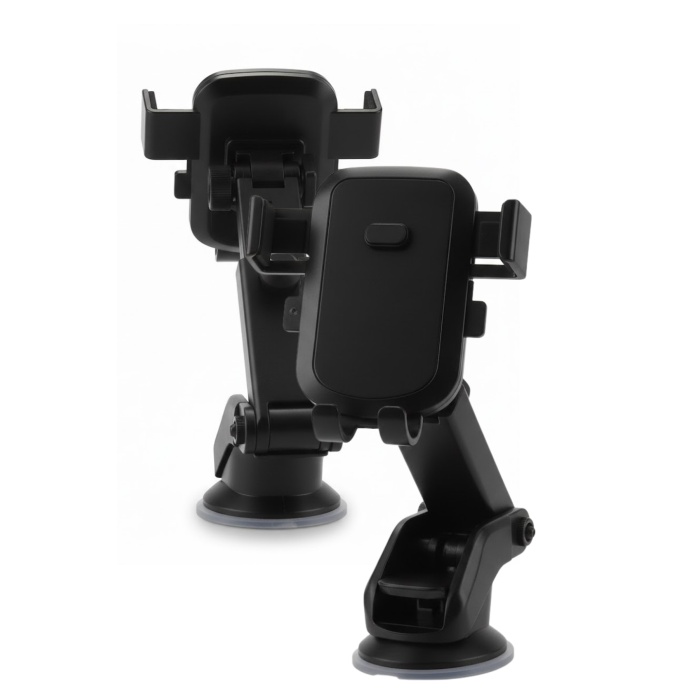 Oto Torpido Konsol Telefon Tutucu | 360 Derece Döner Ayarlı Otomatik Kilitli Vantuzlu