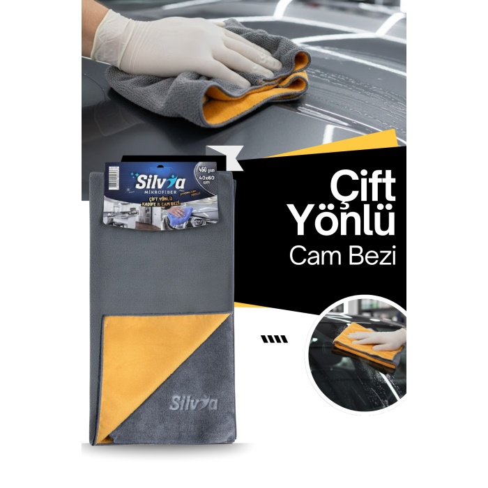40x80 Çift Yönlü Mikrofiber Bez | Kadife Yüzeyli Cila Silme, Kurulama ve Parlatma Bezi | Çizmez