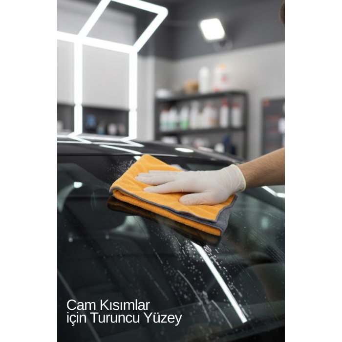 40x80 Çift Yönlü Mikrofiber Bez | Kadife Yüzeyli Cila Silme, Kurulama ve Parlatma Bezi | Çizmez