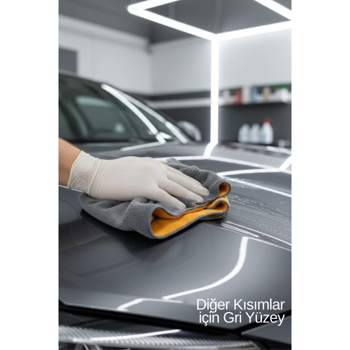 40x80 Çift Yönlü Mikrofiber Bez | Kadife Yüzeyli Cila Silme, Kurulama ve Parlatma Bezi | Çizmez