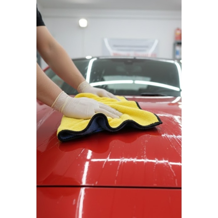 40x80 Çift Yönlü Mikrofiber Bez | Kadife Yüzeyli Cila Silme, Kurulama ve Parlatma Bezi | Çizmez