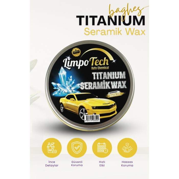 Seramik Katkılı Krem Cila 100 gr I Uygulama Pedi I Nano Hibrit Parlaklık ve Hidrofobik Boya Koruma