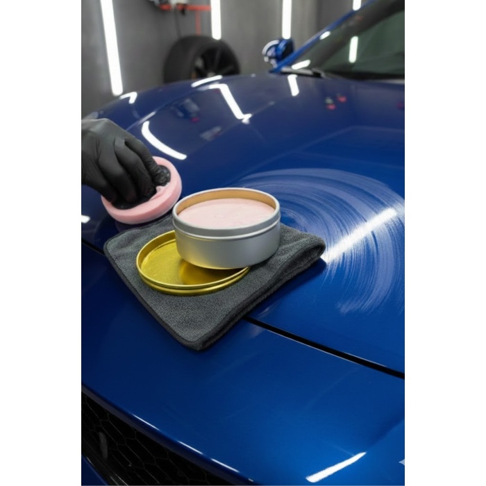 Seramik Katkılı Krem Cila 100 gr I Uygulama Pedi I Nano Hibrit Parlaklık ve Hidrofobik Boya Koruma