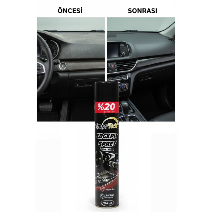 Cockpit Sprey 750 ml – Araç Torpido ve İç Mekân Parlatıcı