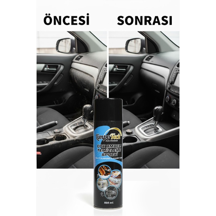 Çok Amaçlı Temizleme Spreyi 500 ml – Araç Yüzeyleri için Pratik Temizlik