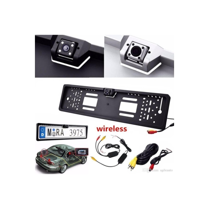 Plakalık Geri Görüş Kamerası Gece Görüş 4 Ledli Klavuz Çizgili 47905 Ens23