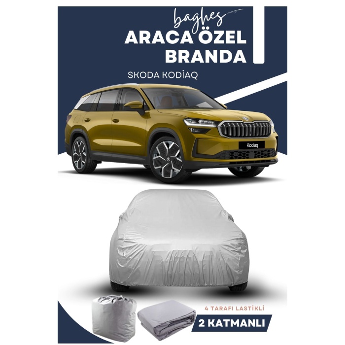 Skoda Kodiaq Branda Lüx Kalite Oto Brandası Uyumlu Araba Çadırı SUV