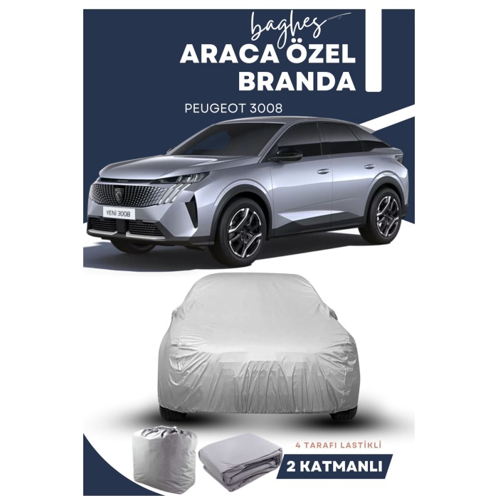 Peugeot 3008 Branda Lüx Kalite Oto Brandası Uyumlu Araba Çadırı SUV