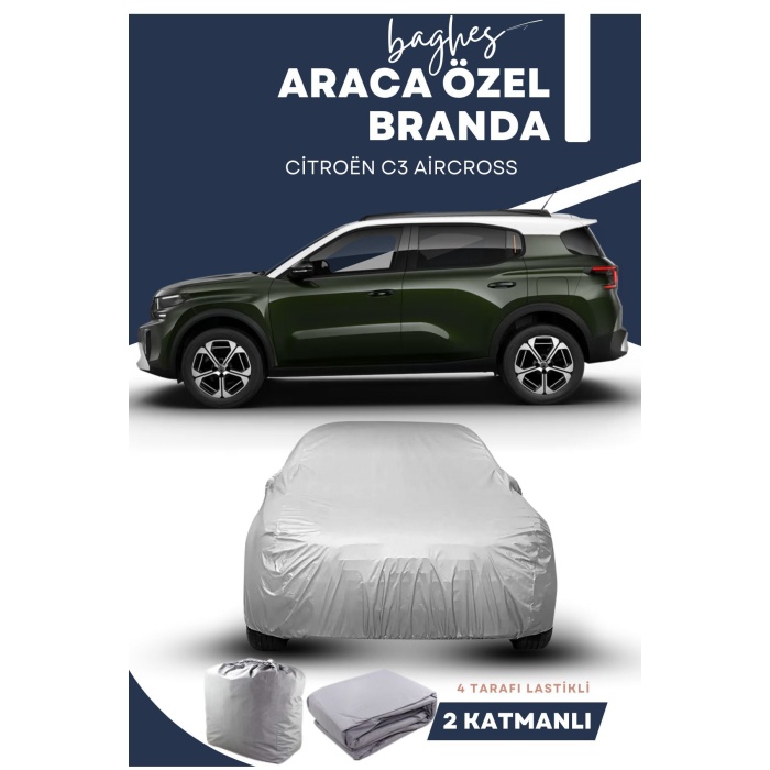 Citroën C3 Aircross Branda Lüx Kalite Oto Brandası Uyumlu Araba Çadırı SUV