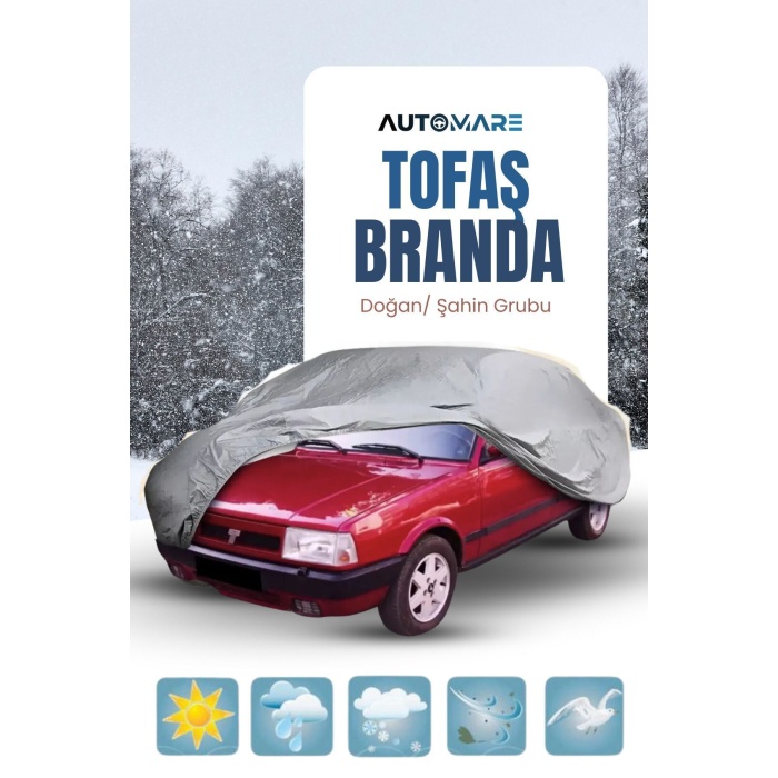 Fiat Tofaş Doğan Şahin Uyumlu Lüks Kalite Oto Araba Brandası - Örtüsü YGBR0001