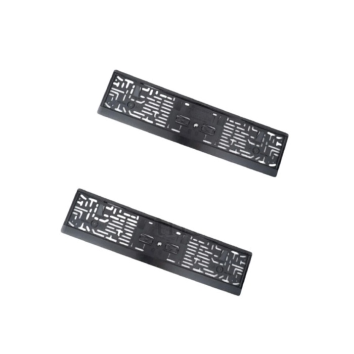 Plaka Tüv Ince Parlak Siyah Plakalık Araba Plaka Çerçevesi 1 Adet Siyah Pianoblack Bekaks