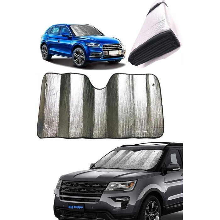 130 X 60 Cm Araba Ön Cam Güneşlik Cam Güneşliği Otomobil Güneşlikleri Araç Gölgelik Oto İçi Vantuzlu