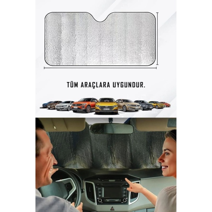 140 X 70 Cm Araba Ön Cam Güneşlik Cam Güneşliği Otomobil Güneşlikleri Araç Gölgelik Oto İçi Vantuzlu