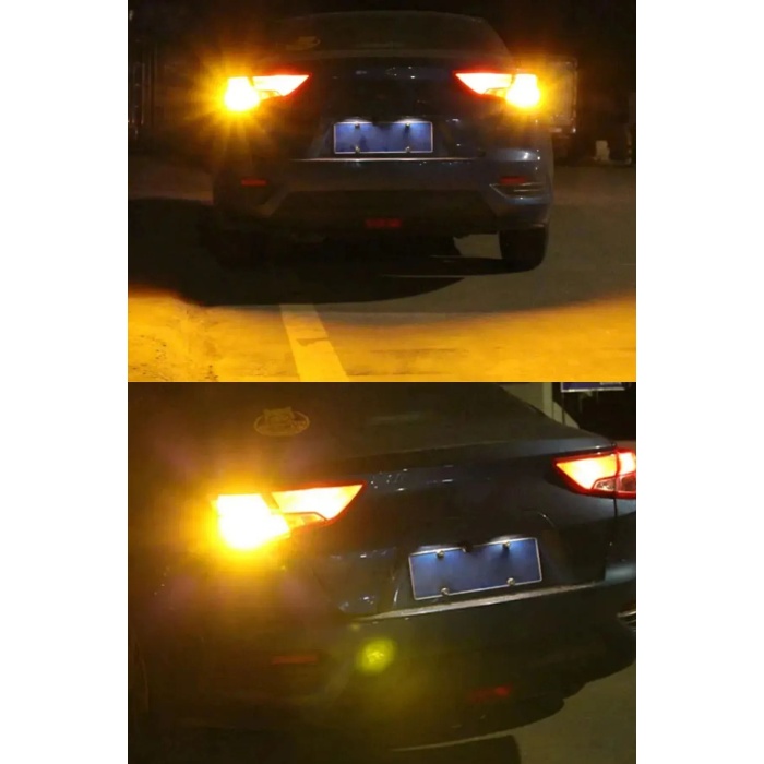 P21w SMD 1156 144 Ledli Geri Vites Park Ampül Tek Duy Turuncu 2 Adet