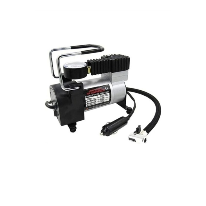 Araç Oto Hava Kompresörü Metal Gövdeli Hava Pompası Küçük Taşınabilir Lastik Top Şişirme Pompası 12v