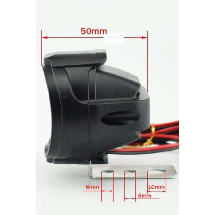 2’li Motosiklet LED Sis Farı Seti – 6 LED, 12V, Çakar & Düz Işık Modlu