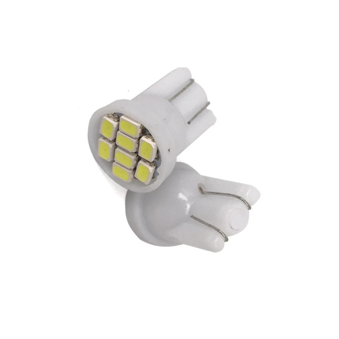 Cam T10 LED Ampül Yeni Nesil 12V 5W Beyaz Renk 2 Adet