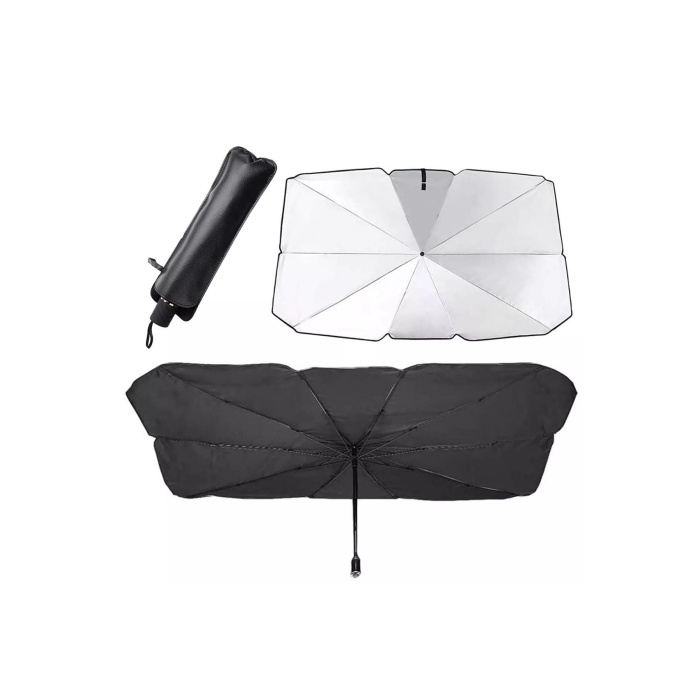 Tüm Araçlar İçin Araba Ön Cam Güneşlik Katlanabilir Güneşlik Şemsiye Ön Cam Gölgelik Esnek